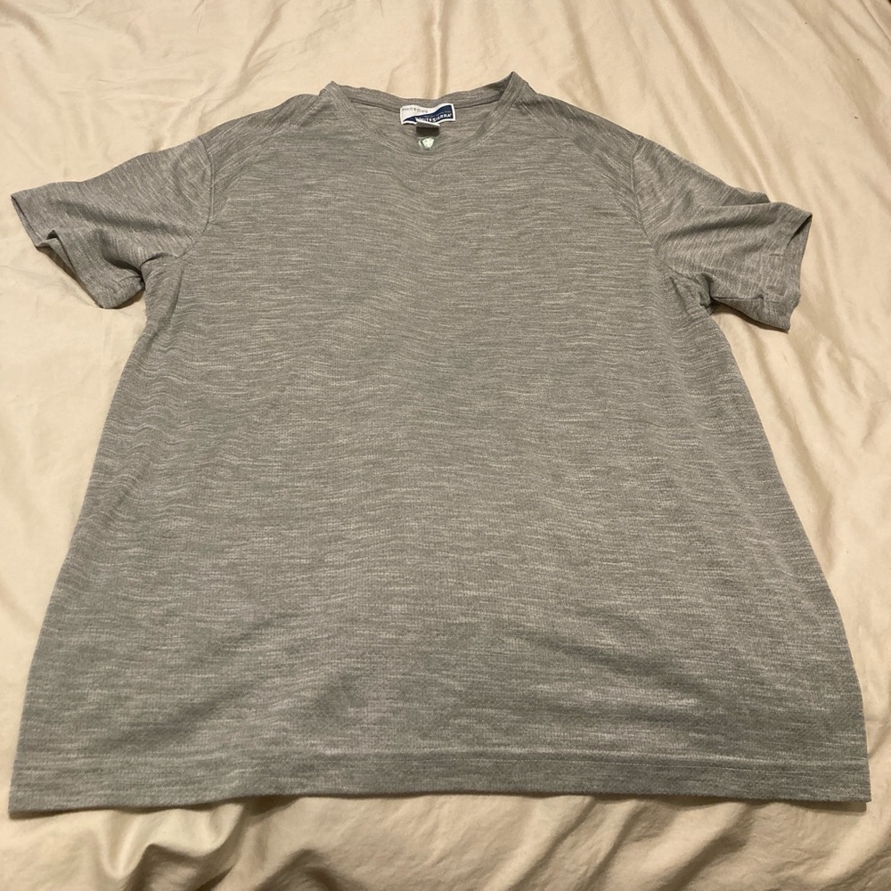 White Sierra Gray Short Sleeve Tee Classic Crew Neck